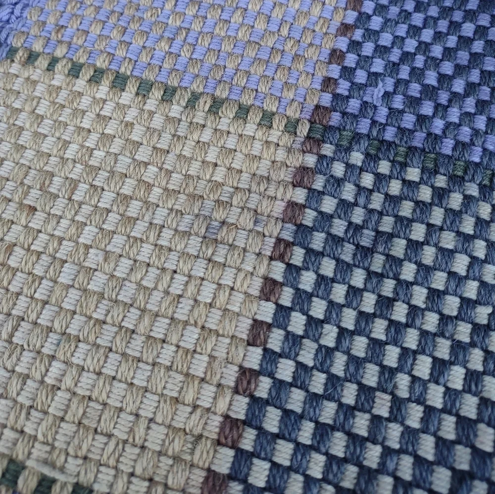 Pier 1‎ Imports Jute Cotton Plaid Placemats Set of 2